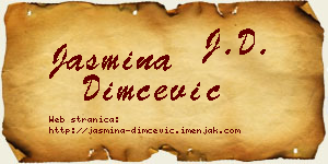 Jasmina Dimčević vizit kartica